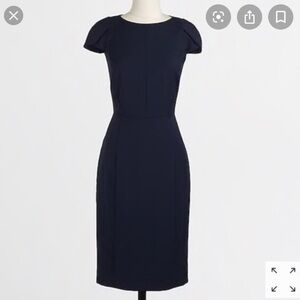 J. Crew Navy Blue Dress